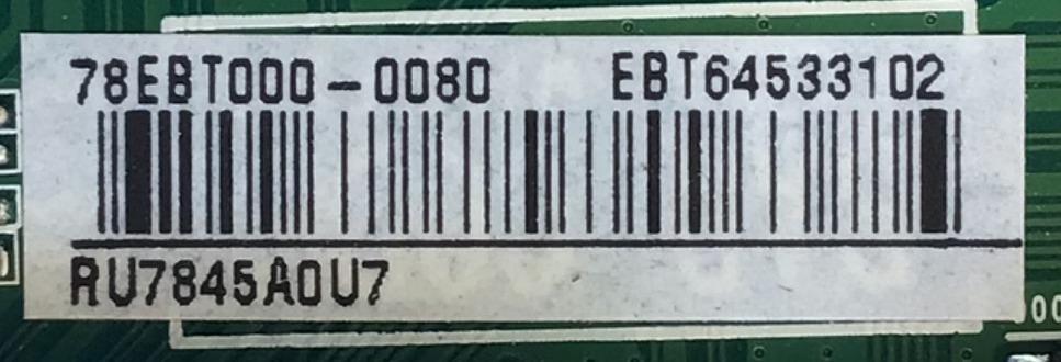 KIT DE TARJETAS PARA TV LG MAIN EBT64533102 / EAX67187104 / 78EBT000-0080 / RU7845A0U7 / FUENTE EAY64511001 / EAX67189001 / LGP6560DJ-17U1 / T-CON 6871L-5069A / 6870C-0685A / PANEL NC600DGE / MODELO 60UJ6300-UA.BUSYLOR / 60UJ6300-UA / 60UJ6300 - Imagen 3